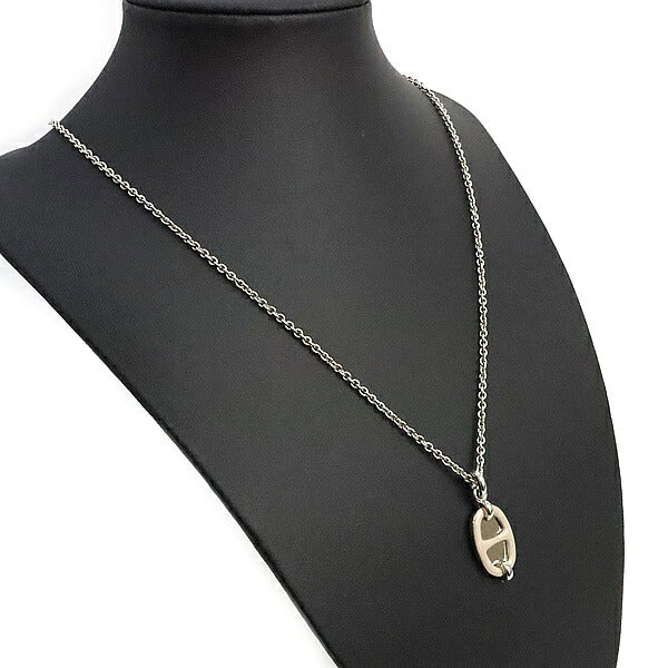 HERMES Chaine d'Ancre Mini Necklace Silver Size ONE SIZE