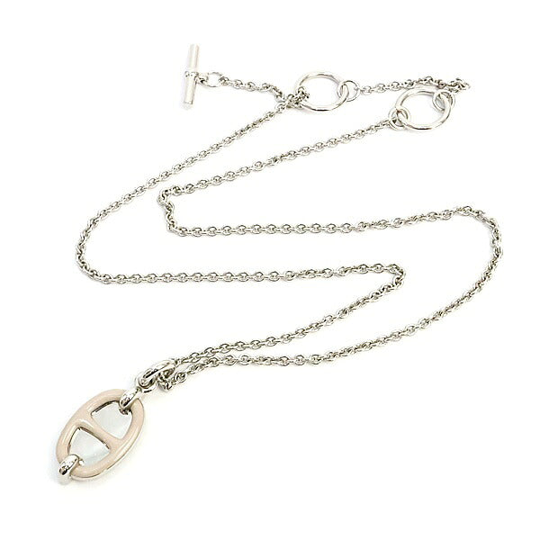 HERMES Chaine d'Ancre Mini Necklace Silver Size ONE SIZE