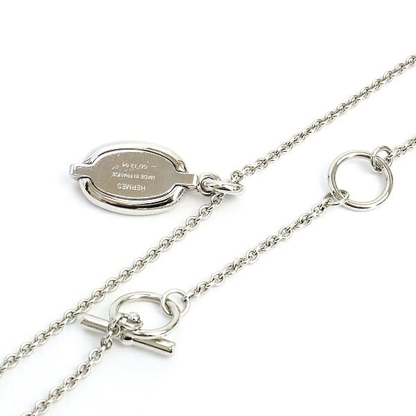 HERMES Chaine d'Ancre Mini Necklace Silver Size ONE SIZE