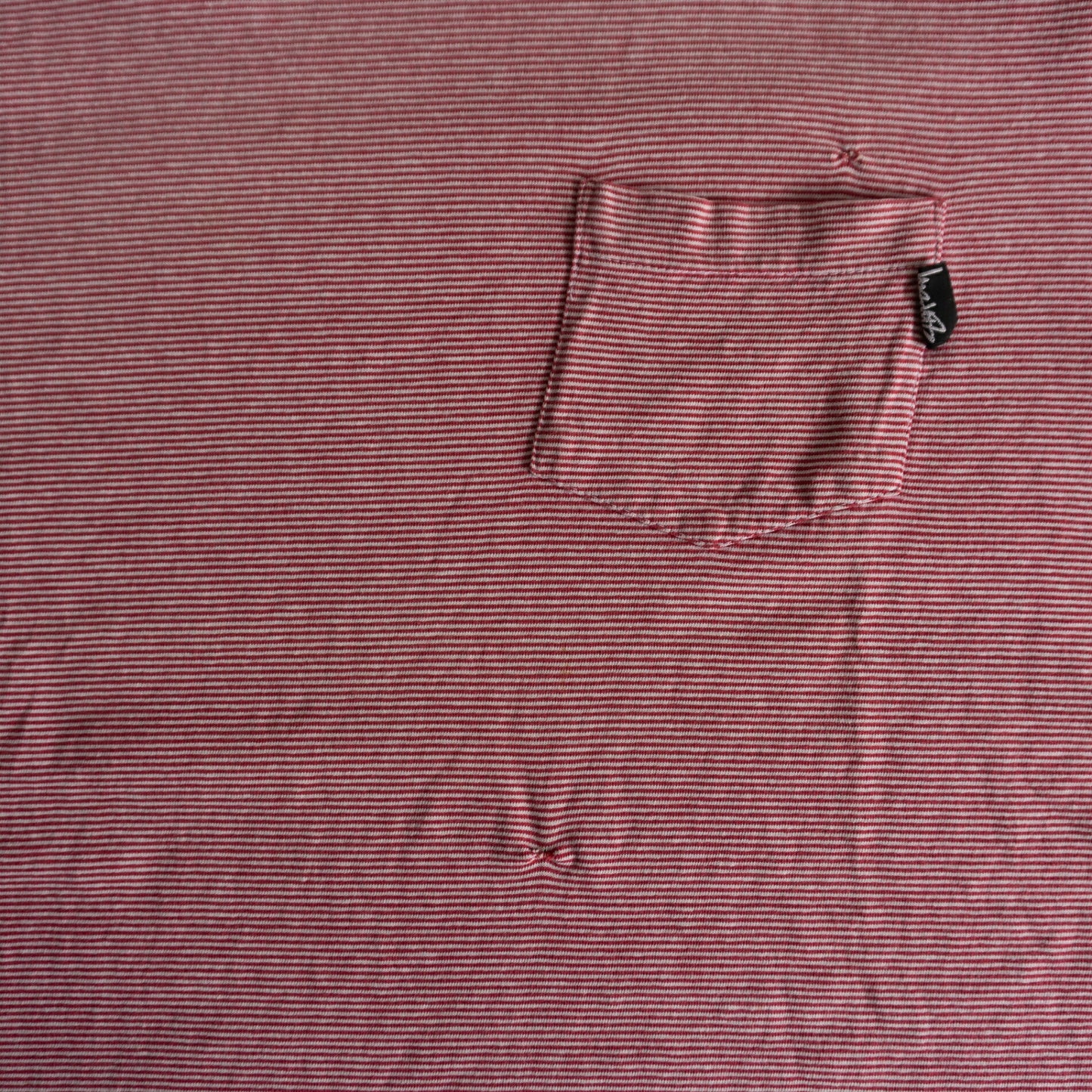 Stussy 80S Mock Neck Striped T-shirt Size L