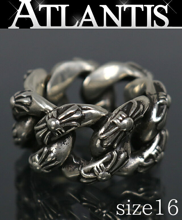CHROME HEARTS Large Extra Fancy Ring Silver Size ONE SIZE