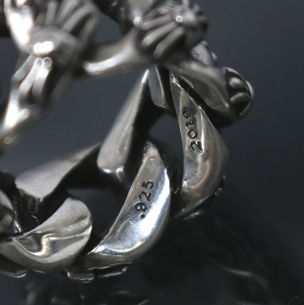 CHROME HEARTS Large Extra Fancy Ring Silver Size ONE SIZE