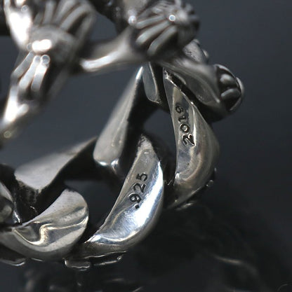 CHROME HEARTS Large Extra Fancy Ring Silver Size ONE SIZE