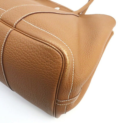 HERMES Garden Party PM Negonda Leather Bag Gold