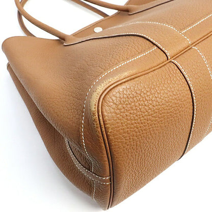 HERMES Garden Party PM Negonda Leather Bag Gold