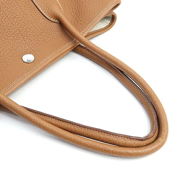 HERMES Garden Party PM Negonda Leather Bag Gold