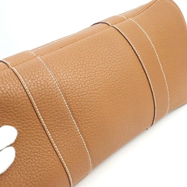 HERMES Garden Party PM Negonda Leather Bag Gold
