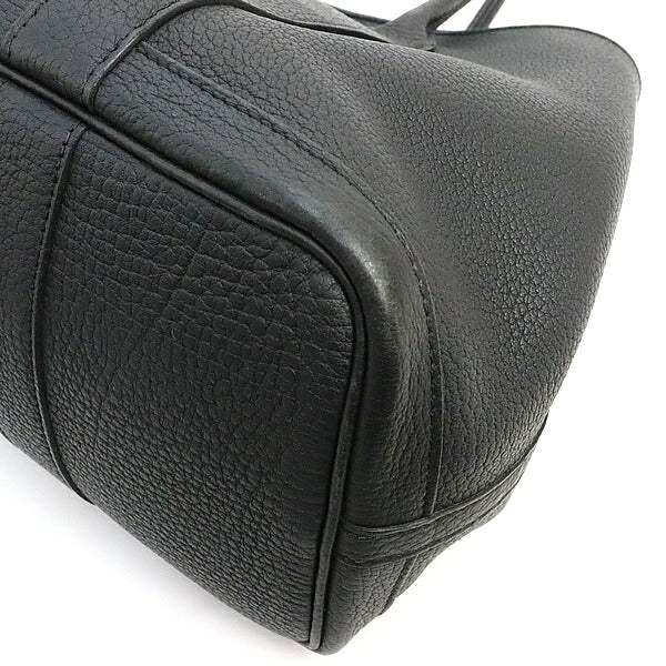HERMES Garden Party TPM Negonda Leather Bag Black