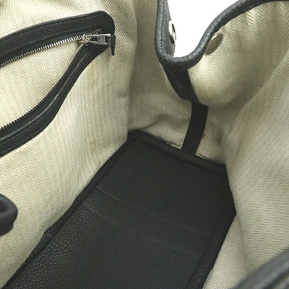 HERMES Garden Party TPM Negonda Leather Bag Black