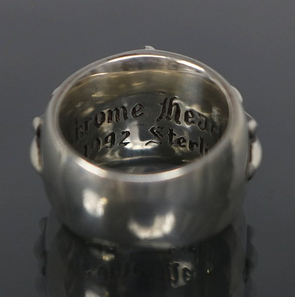 CHROME HEARTS Floral Cross Ring Silver SV925 Size ONE SIZE