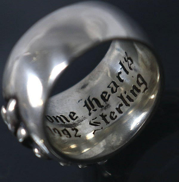 CHROME HEARTS Floral Cross Ring Silver SV925 Size ONE SIZE