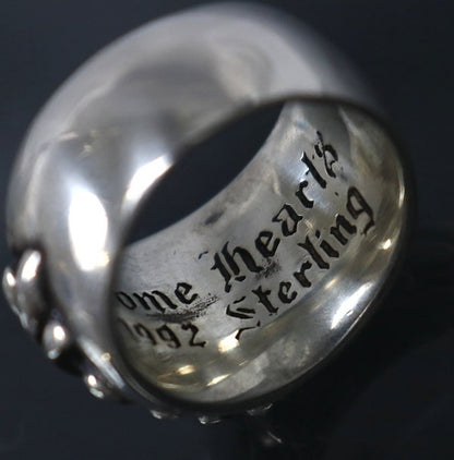 CHROME HEARTS Floral Cross Ring Silver SV925 Size ONE SIZE