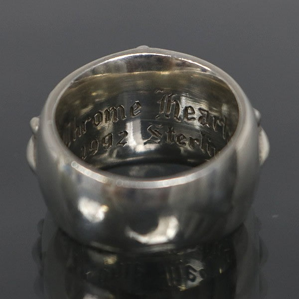 CHROME HEARTS Floral Cross Ring Silver SV925 Size ONE SIZE