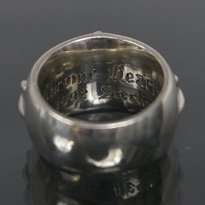 CHROME HEARTS Floral Cross Ring Silver SV925 Size ONE SIZE