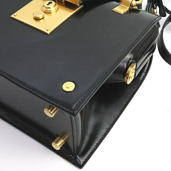 THOM BROWNE MRS. Thom Calfskin Mini Black GHW Bag Size ONE SIZE