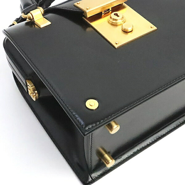 THOM BROWNE MRS. Thom Calfskin Mini Black GHW Bag Size ONE SIZE