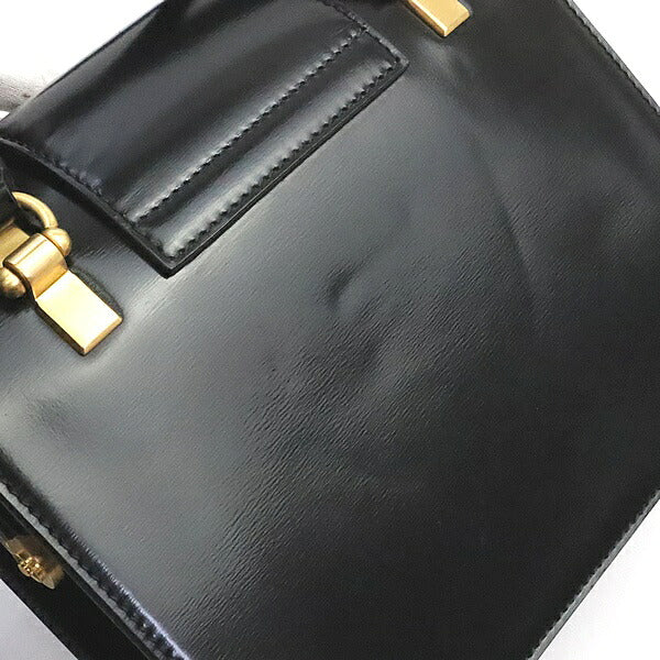 THOM BROWNE MRS. Thom Calfskin Mini Black GHW Bag Size ONE SIZE