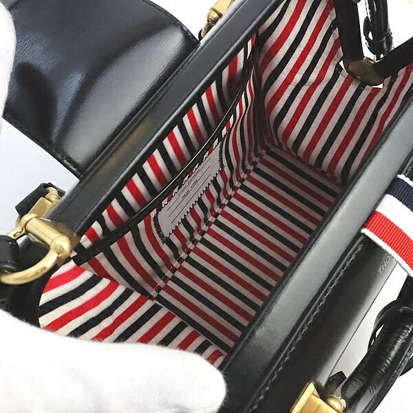 THOM BROWNE MRS. Thom Calfskin Mini Black GHW Bag Size ONE SIZE