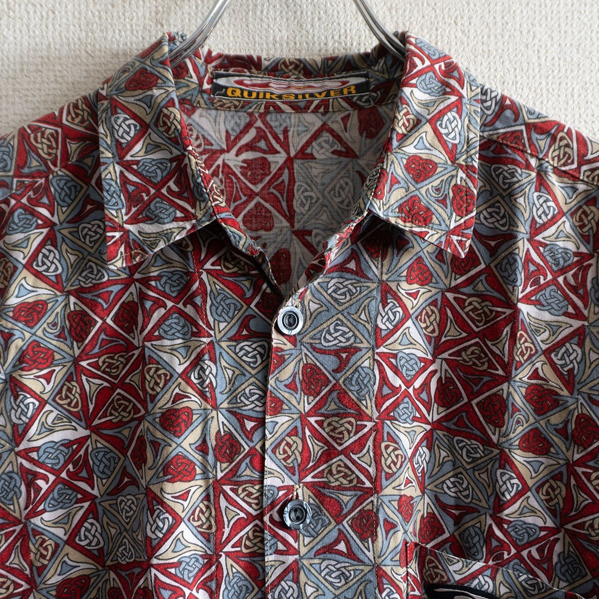 Quiksilver Rayon Cotton Print Shirt Size M