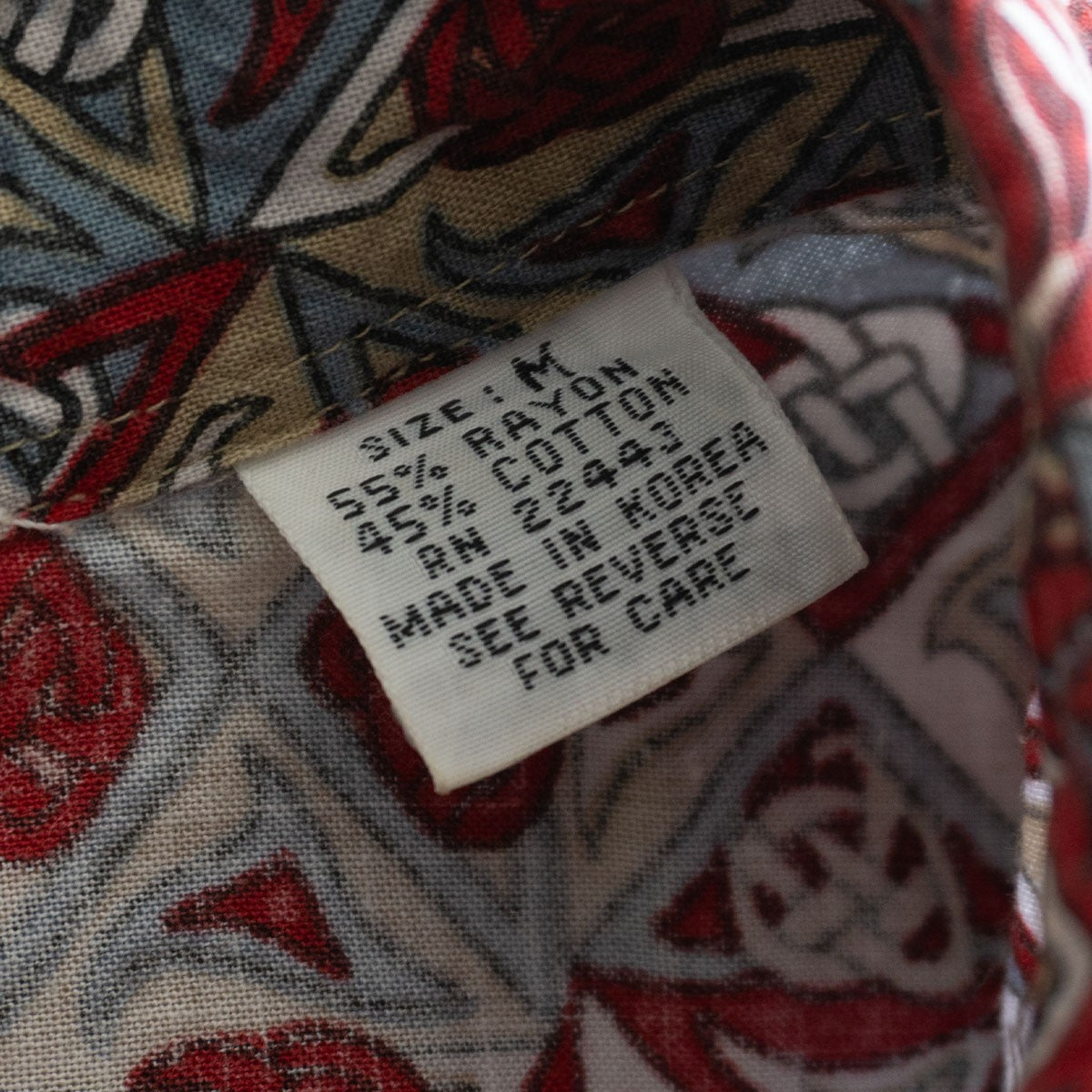 Quiksilver Rayon Cotton Print Shirt Size M