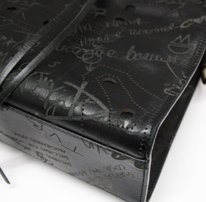 BALENCIAGA Blackout City Leather Shoulder Bag Size ONE SIZE
