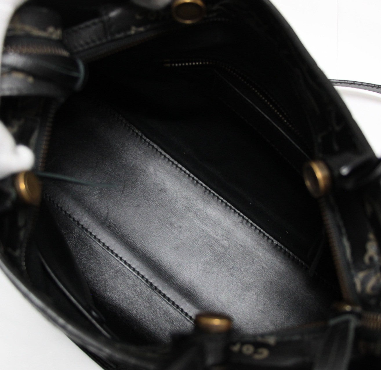 BALENCIAGA Blackout City Leather Shoulder Bag Size ONE SIZE