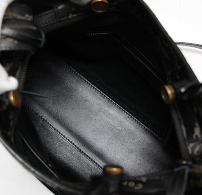 BALENCIAGA Blackout City Leather Shoulder Bag Size ONE SIZE