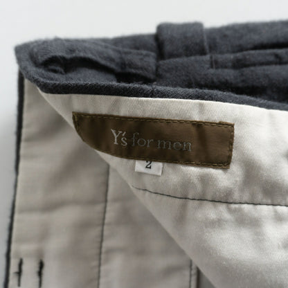 Y's for Men 90S Double-pleated side-adjuster trousers Size 2