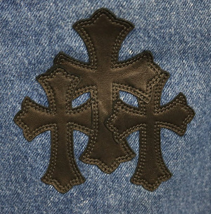 CHROME HEARTS Levi's 517 Cross Patch Denim Jeans Size 36