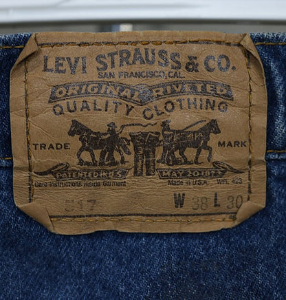 CHROME HEARTS Levi's 517 Cross Patch Denim Jeans Size 36