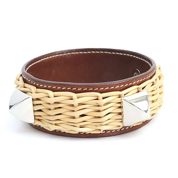 HERMES Medor Picnic Barenia Leather Bracelet Size ONE SIZE