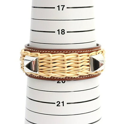 HERMES Medor Picnic Barenia Leather Bracelet Size ONE SIZE