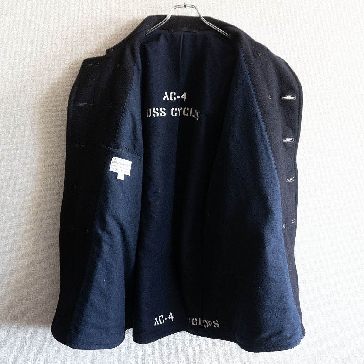 The Real McCoy's 44 U.S. NAVY PEA COAT Size 44