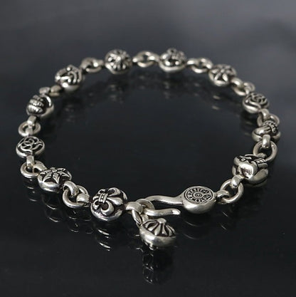 CHROME HEARTS Multi-Ball Bracelet #1 Silver Size ONE SIZE