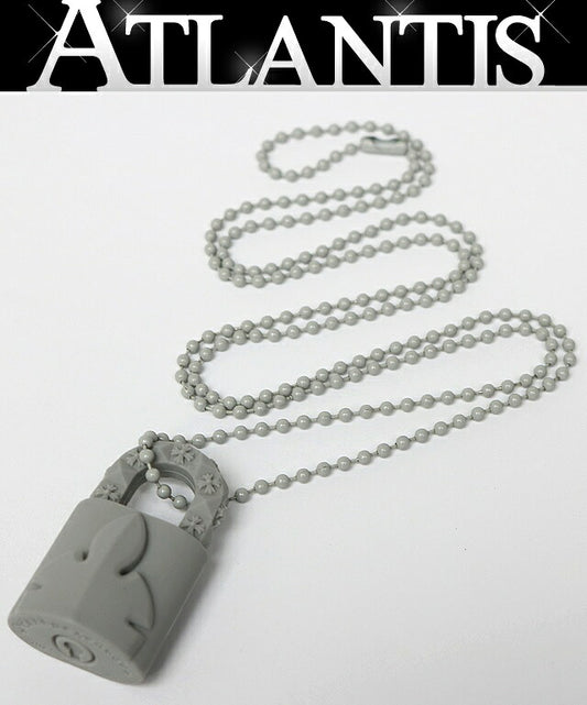 CHROME HEARTS Fleur Knee Padlock Necklace Gray Size ONE SIZE