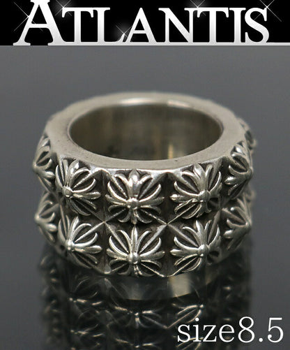 CHROME HEARTS Double Beat Punk Ring Silver Size ONE SIZE