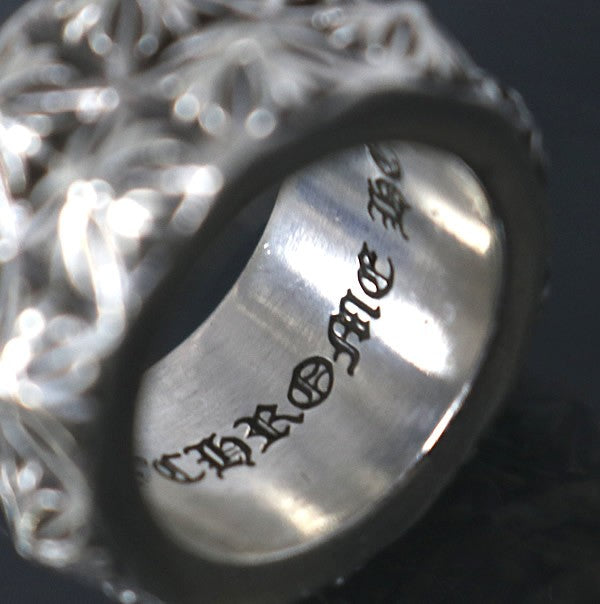 CHROME HEARTS Double Beat Punk Ring Silver Size ONE SIZE