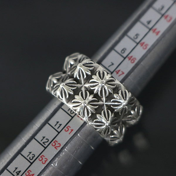 CHROME HEARTS Double Beat Punk Ring Silver Size ONE SIZE