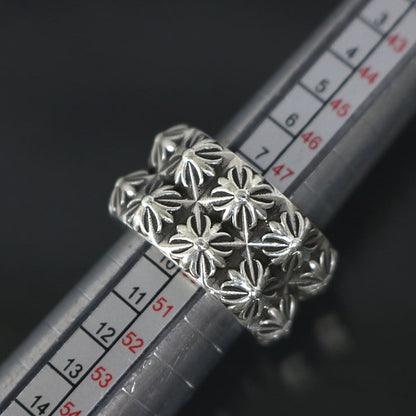 CHROME HEARTS Double Beat Punk Ring Silver Size ONE SIZE