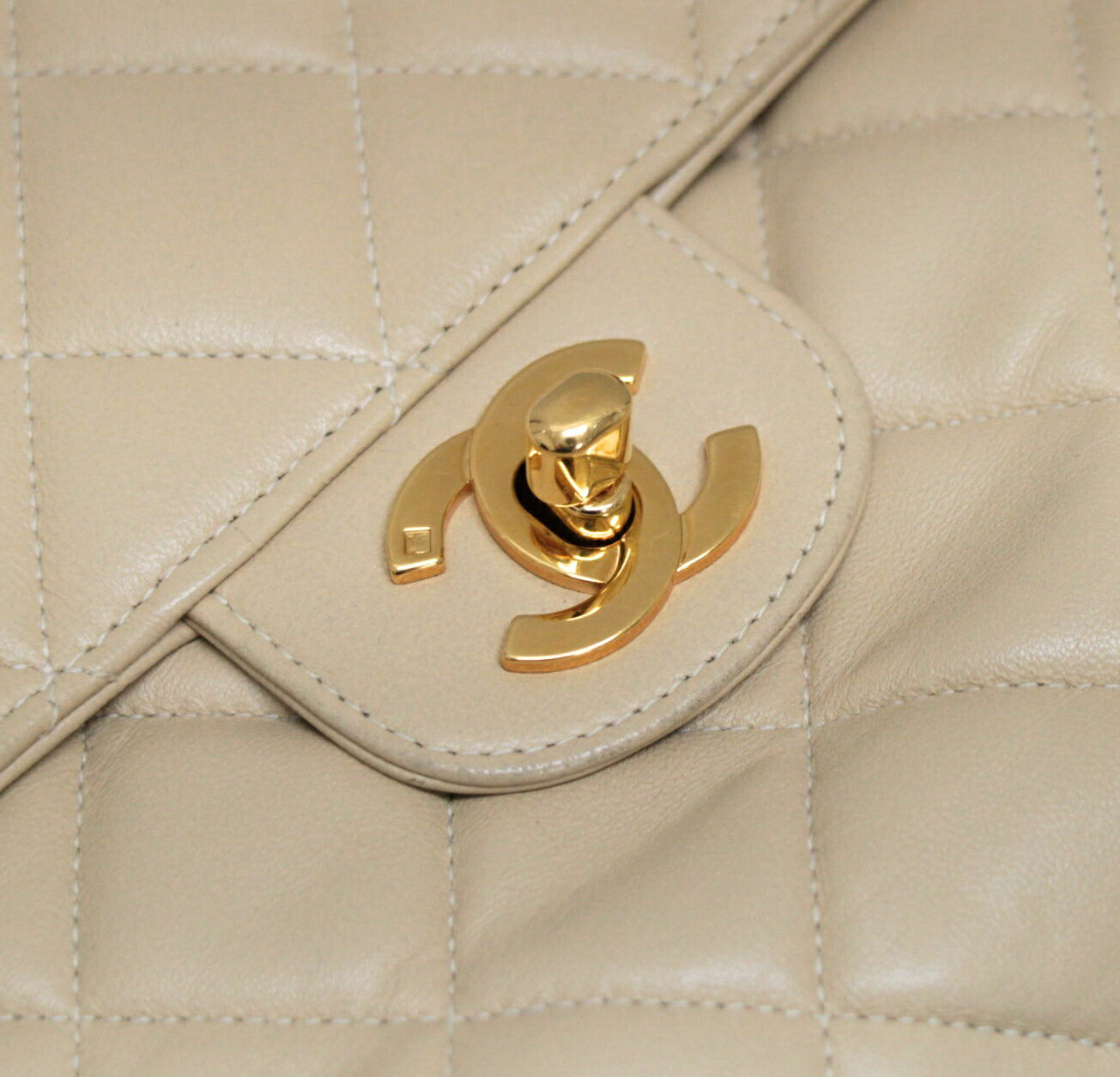 CHANEL Matelasse 23 Single Flap Bag Beige Size ONE SIZE