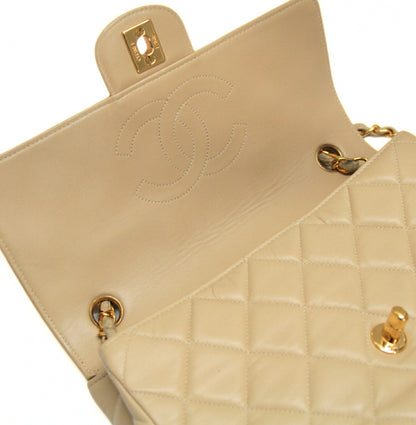CHANEL Matelasse 23 Single Flap Bag Beige Size ONE SIZE