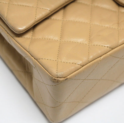 CHANEL Vintage Matelasse 25 Double Bag Beige Size ONE SIZE