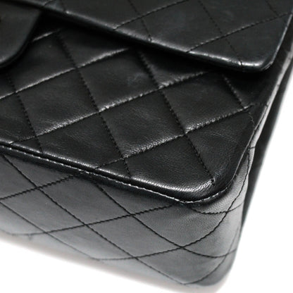 CHANEL Matelasse 25 Double Flap Black GHW Shoulder Bag Size ONE SIZE