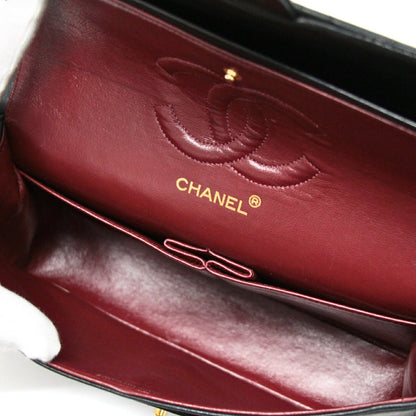 CHANEL Matelasse 25 Double Flap Black GHW Shoulder Bag Size ONE SIZE