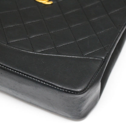 CHANEL Small Matelasse Square 2-Way Black GHW Bag Size ONE SIZE