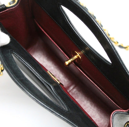 CHANEL Small Matelasse Square 2-Way Black GHW Bag Size ONE SIZE