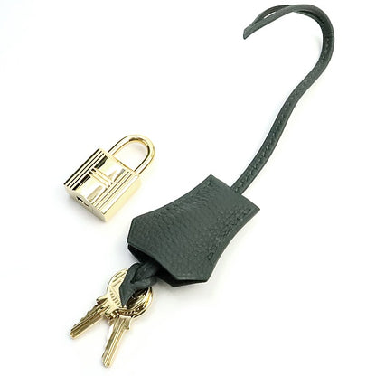 HERMES Kelly 28 Retourne Togo Vert Mangrove Handbag Size ONE SIZE