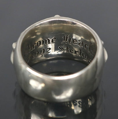 CHROME HEARTS Floral Cross Silver Ring Size ONE SIZE