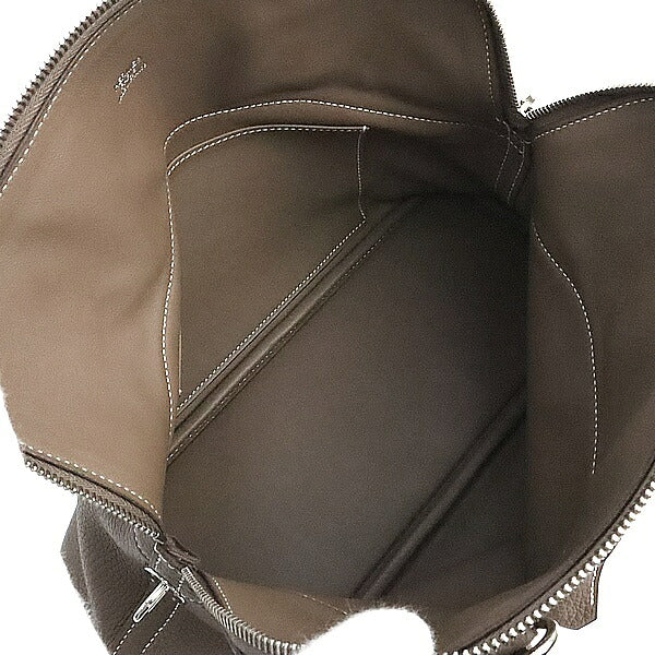 HERMES Bolide 31 Taurillon Clemence Bag Etoupe Size ONE SIZE