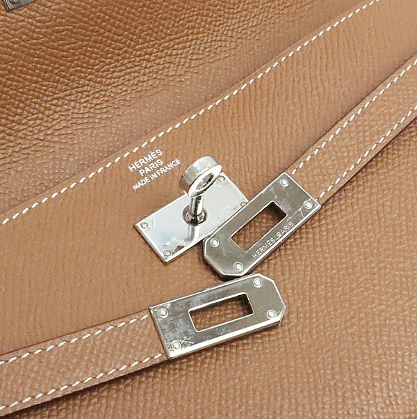 HERMES Kelly Epsom Leather Long Wallet Gold Size ONE SIZE